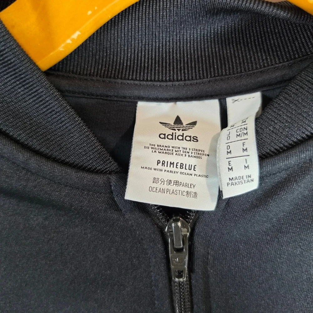adidas Originals SST Track Jacket Black White‎ Mens M Primeblue GF0198 Zip Up